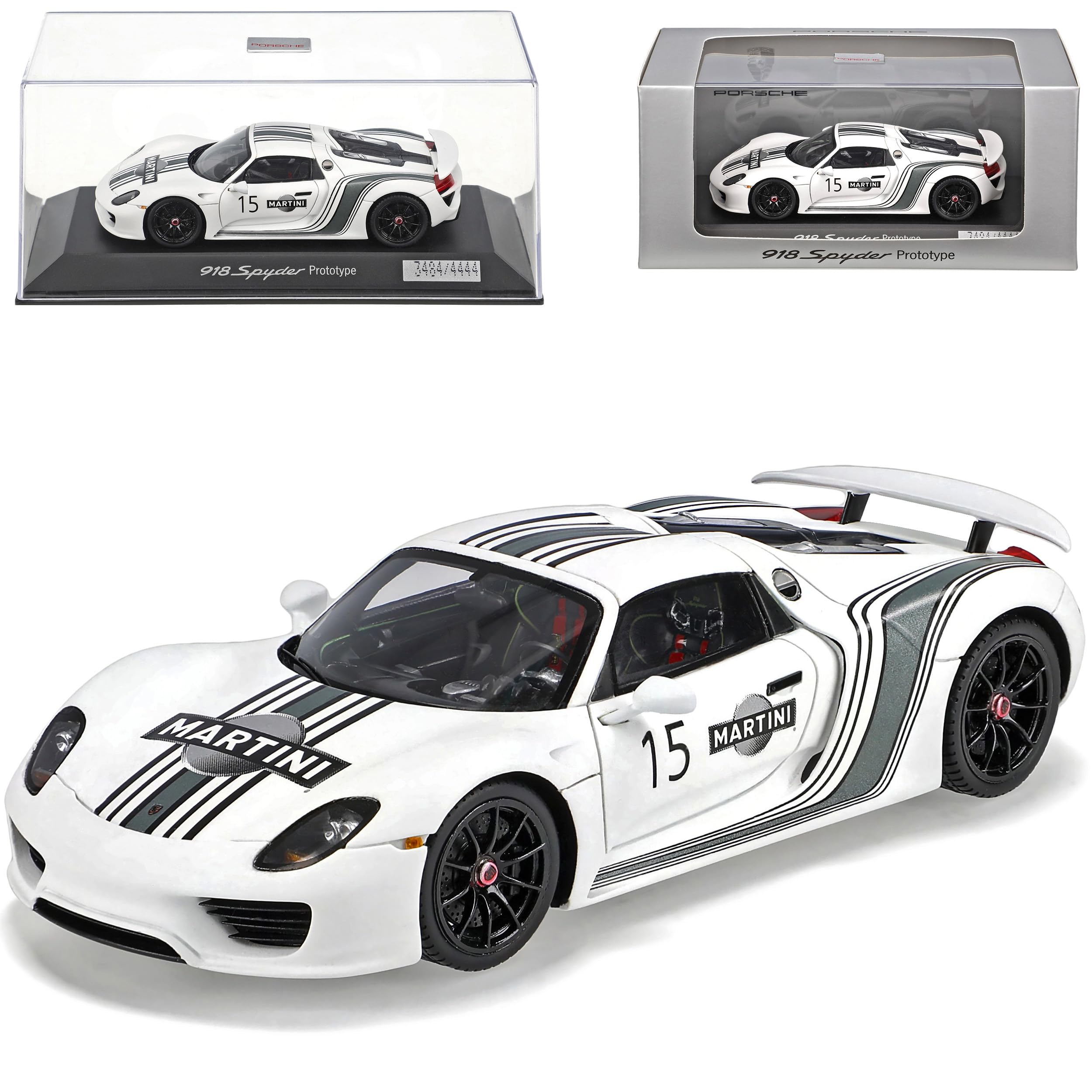 Porsche 918 Spyder 15 Prototype White Martini Limited 4444 Stück 1